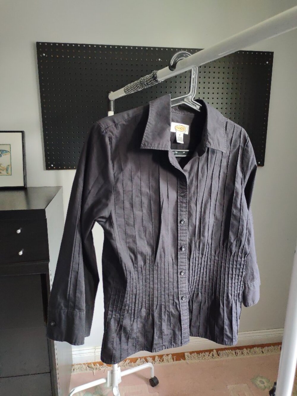 Talbots women's long sleeve shirt button down size 10 cotton